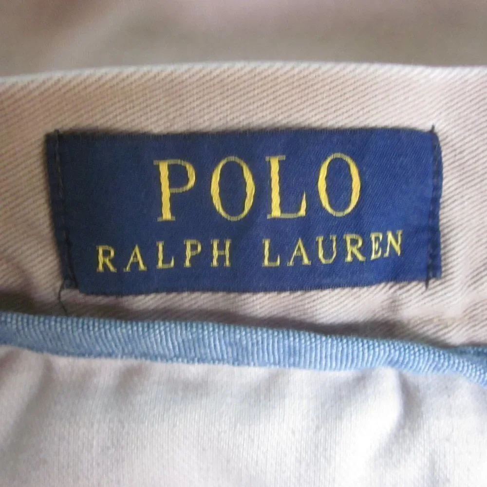 Ralph Lauren Polo Tan Cotton Shorts Size 32